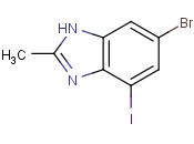 6-Bromo-4-<span class='lighter'>iodo</span>-2-methyl-1H-benzimidazole
