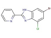 6-<span class='lighter'>Bromo-4-chloro-2-pyridin</span>-2-yl-1H-benzimidazole