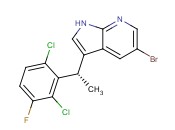 (S)-5-bromo-3-(1-(2,6-dichloro-3-fluorophenyl)ethyl)-<span class='lighter'>1H-pyrrolo</span>[<span class='lighter'>2,3-b</span>]<span class='lighter'>pyridine</span>