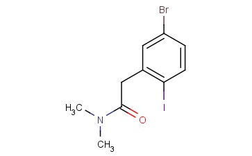Benzeneacetamide, 5-bromo-2-iodo-N,N-dimethyl-