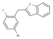 2-[(5-BROMO-2-<span class='lighter'>FLUOROPHENYL</span>)METHYL]-BENZO[B]THIOPHENE