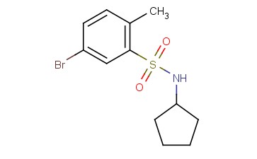 5-bromo-N-cyclopentyl-2-methylbenzenesulfonamide