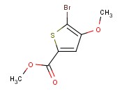 Methyl 5-<span class='lighter'>bromo-4-methoxythiophene-2-carboxylate</span>