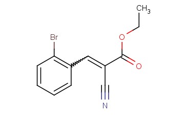 2-Propenoic acid, 3-(2-bromophenyl)-2-cyano-, ethyl ester