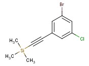 1-bromo-3-chloro-5-[2-(trimethylsilyl)<span class='lighter'>ethynyl</span>]benzene