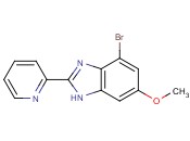 4-BROMO-6-<span class='lighter'>METHOXY</span>-2-PYRIDIN-2-YL-1H-BENZIMIDAZOLE