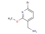 (6-Bromo-2-methoxypyridin-3-<span class='lighter'>yl</span>)<span class='lighter'>methanamine</span>