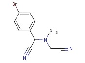 2-(4-<span class='lighter'>bromophenyl</span>)-2-((cyanomethyl)(methyl)<span class='lighter'>amino</span>)acetonitrile