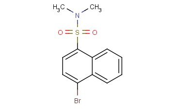 4-BROMO-N,N-DIMETHYLNAPHTHALENE-1-<span class='lighter'>SULFONAMIDE</span>