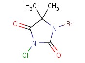 1-<span class='lighter'>bromo</span>-3-chloro-5,5-dimethyl hydantoin