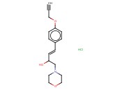 (3E)-1-<span class='lighter'>吗</span><span class='lighter'>啉</span>-4-<span class='lighter'>基</span>-4-[4-(丙-2-炔-1-氧基)苯基]丁-3-烯-2-醇盐酸