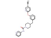 4-[[3-[(5-乙炔<span class='lighter'>基</span>-2-<span class='lighter'>吡啶基</span>)氧基]苯基]<span class='lighter'>甲基</span>]-N-3-<span class='lighter'>吡啶基</span>-1-哌啶甲酰胺