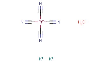 四氰基<span class='lighter'>铂</span><span class='lighter'>酸</span><span class='lighter'>钾</span>(II)水合物
