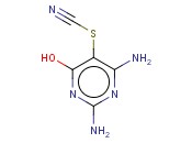 2,4-DIAMINO-6-HYDROXY-5-THIOCYANOPYRIMIDINE