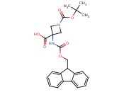 1-<span class='lighter'>BOC</span>-3-(<span class='lighter'>FMOC-AMINO</span>)-3-AZETIDINECARBOXYLIC ACID