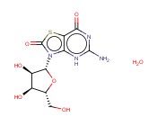 5-氨基-3-beta-D-呋喃核糖基噻唑并[4,5-d]嘧啶-2,7(3H,6H)-二酮<span class='lighter'>一</span>水物