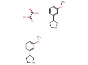 3-(3-Methoxyphenyl)<span class='lighter'>pyrrolidine</span> oxalate(2:1)