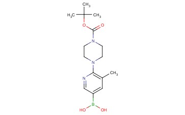 (6-(4-(tert-Butoxycarbonyl)piperazin-1-yl)-5-methylpyridin-3-yl)boronic acid