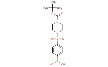 4-(4-(TERT-BUTOXYCARBONYL)<span class='lighter'>PIPERAZIN</span>-1-YLSULFONYL)PHENYLBORONIC ACID