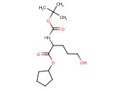 cyclopentyl 2-((<span class='lighter'>tert-butoxycarbonyl</span>)<span class='lighter'>amino</span>)-5-hydroxypentanoate