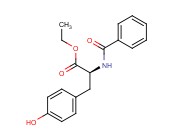 N-ALPHA-<span class='lighter'>BENZOYL</span>-L-TYROSINE ETHYL <span class='lighter'>ESTER</span>