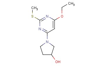 1-(6-ETHOXY-2-(METHYLTHIO)PYRIMIDIN-4-YL)<span class='lighter'>PYRROLIDIN-3-OL</span>