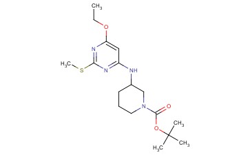 tert-Butyl 3-((6-ethoxy-2-(methylthio)pyrimidin-4-yl)amino)piperidine-1-carboxylate