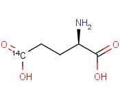 GLUTAMIC ACID, <span class='lighter'>D-</span>[5-14C]