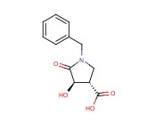 (3S,4R)-1-benzyl-4-hydroxy-5- oxopyrrolidine-3-carboxylic acid