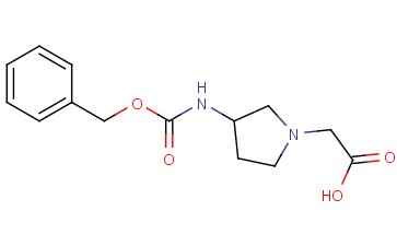2-(3-(((BENZYLOXY)CARBONYL)<span class='lighter'>AMINO</span>)<span class='lighter'>PYRROLIDIN-1-YL</span>)<span class='lighter'>ACETIC</span> ACID