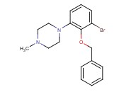 1-(2-(benzyloxy)-3-<span class='lighter'>bromophenyl</span>)-4-methylpiperazine