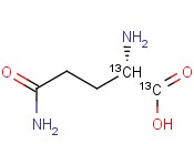 L-<span class='lighter'>GLUTAMINE</span>-1,2-13C2