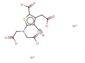 DISTRONTIUM(2+) 5-[BIS(CARBOXYLATOMETHYL)AMINO]-3-(CARBOXYLATOMETHYL)-4-CYANOTHIOPHENE-2-CARBOXYLATE