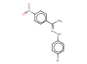 (E)-1-(4-BROMOPHENYL)-2-(1-(4-NITROPHENYL)ETHYLIDENE)HYDRAZINE