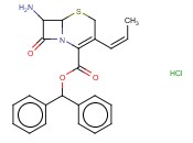 7-氨基-8-氧代-3-(顺丙-1-烯基)-5-硫<span class='lighter'>杂</span>-1-<span class='lighter'>氮</span><span class='lighter'>杂</span>二<span class='lighter'>环</span>[4,2,0]辛-2-烯-2-羧酸二苯<span class='lighter'>甲</span>酯<span class='lighter'>盐酸盐</span>