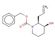 (2S*,3S*)-BENZYL 2-ALLYL-3-HYDROXY-1-PIPERIDINECARBOXYLATE