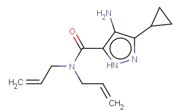 4-AMINO-3-CYCLOPROPYL-N,N-BIS(PROP-2-EN-1-YL)-1H-PYRAZOLE-5-CARBOXAMIDE