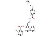 1-(2-(4-(ALLYLOXY)BENZOYL)CARBOHYDRAZONOYL)-2-NAPHTHYL <span class='lighter'>2-CHLOROBENZOATE</span>