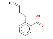2-(丙烯基硫代)<span class='lighter'>烟酸</span>
