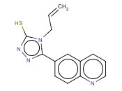 4-(ALLYL)-5-(QUINOL-6-YL)-1,2,4-<span class='lighter'>TRIAZOLE</span>-3-THIOL