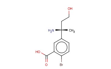 5-((1R)-1-AMINO-3-HYDROXY-1-METHYLPROPYL)-<span class='lighter'>2-BROMOBENZOIC</span> ACID