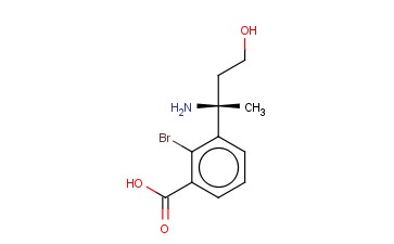 3-((1R)-1-AMINO-3-HYDROXY-1-METHYLPROPYL)-<span class='lighter'>2-BROMOBENZOIC</span> ACID