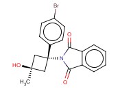 2-((1R,3R)-1-(4-BROMOPHENYL)-3-HYDROXY-3-METHYLCYCLOBUTYL)ISOINDOLINE-1,3-DIONE