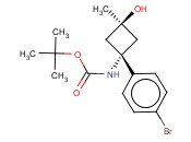 TERT-BUTYL (1R,3R)-1-(4-BROMOPHENYL)-3-HYDROXY-3-METHYLCYCLOBUTYLCARBAMATE