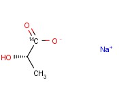 LACTIC ACID, SODIUM SALT, <span class='lighter'>L-</span>[1-14C]