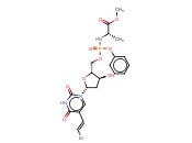 N-[[5-[(E)-2-溴乙烯基]-2'-脱氧尿苷-5'-O-基](苯氧基)磷基]-<span class='lighter'>L-</span>丙氨酸甲基<span class='lighter'>酯</span>