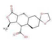 (1'R,3A'R,4A'R,8A'R,9'S,9A'R)-1'-METHYL-3'-OXODECAHYDRO-1'H-SPIRO[[1,3]DIOXOLANE-2,6'-NAPHTHO[2,3-C]FURAN]-9'-CARBOXYLIC ACID