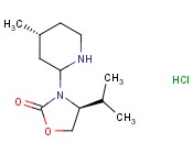 2-OXAZOLIDINONE, 4-(1-METHYLETHYL)-3-[(4R)-4-METHYL-2-PIPERIDINYL]-, HYDROCHLORIDE (1:1), (4S)-