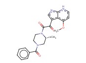 1-[(2R)-4-BENZOYL-2-METHYL-1-PIPERAZINYL]-2-(4-METHOXY-1H-PYRROLO[2,3-B]PYRIDIN-3-YL)-1,2-ETHANEDIONE