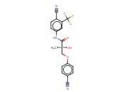 (S)-3-(4-CYANOPHENOXY)-N-[4-CYANO-3-(TRIFLUOROMETHYL)PHENYL]-2-<span class='lighter'>HYDROXY</span>-2-METHYLPROPIONAMIDE